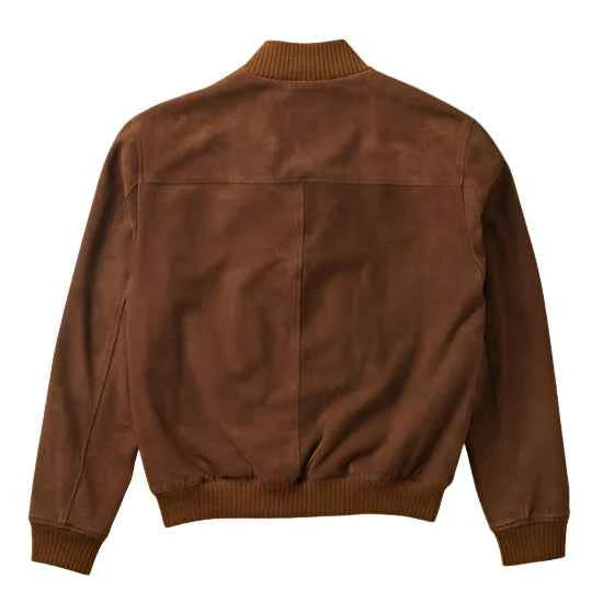 Compiano Heritage – Men’s Suede Leather Bomber Jacket