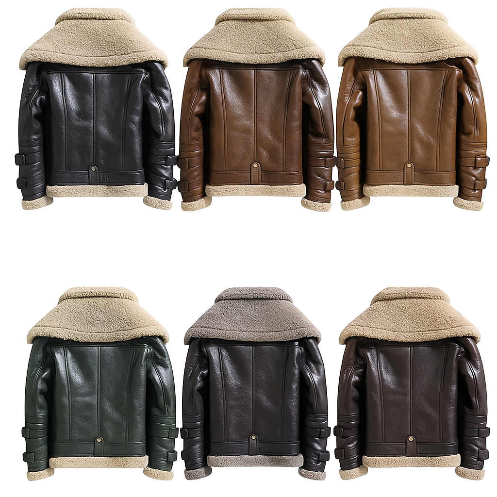 Altitude Ace – Men’s Shearling-Lined Leather Aviator Jacket Luxequir Vogue