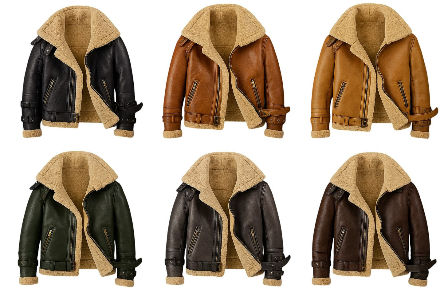 Altitude Ace – Men’s Shearling-Lined Leather Aviator Jacket Luxequir Vogue