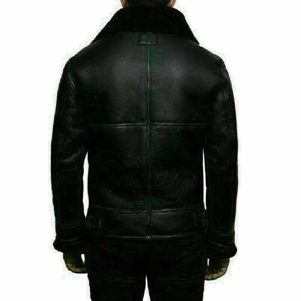 Blizzard B3 – Men’s RAF Sheepskin Bomber Jacket Luxequir Vogue