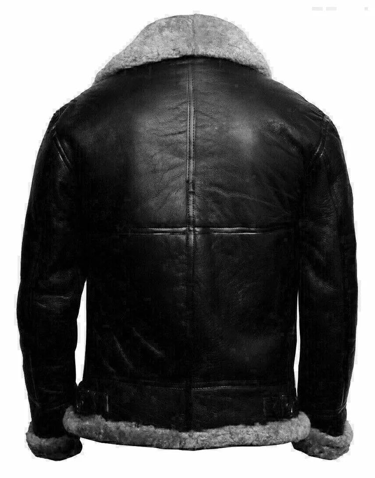 Blizzard B3 – Men’s RAF Sheepskin Bomber Jacket Luxequir Vogue