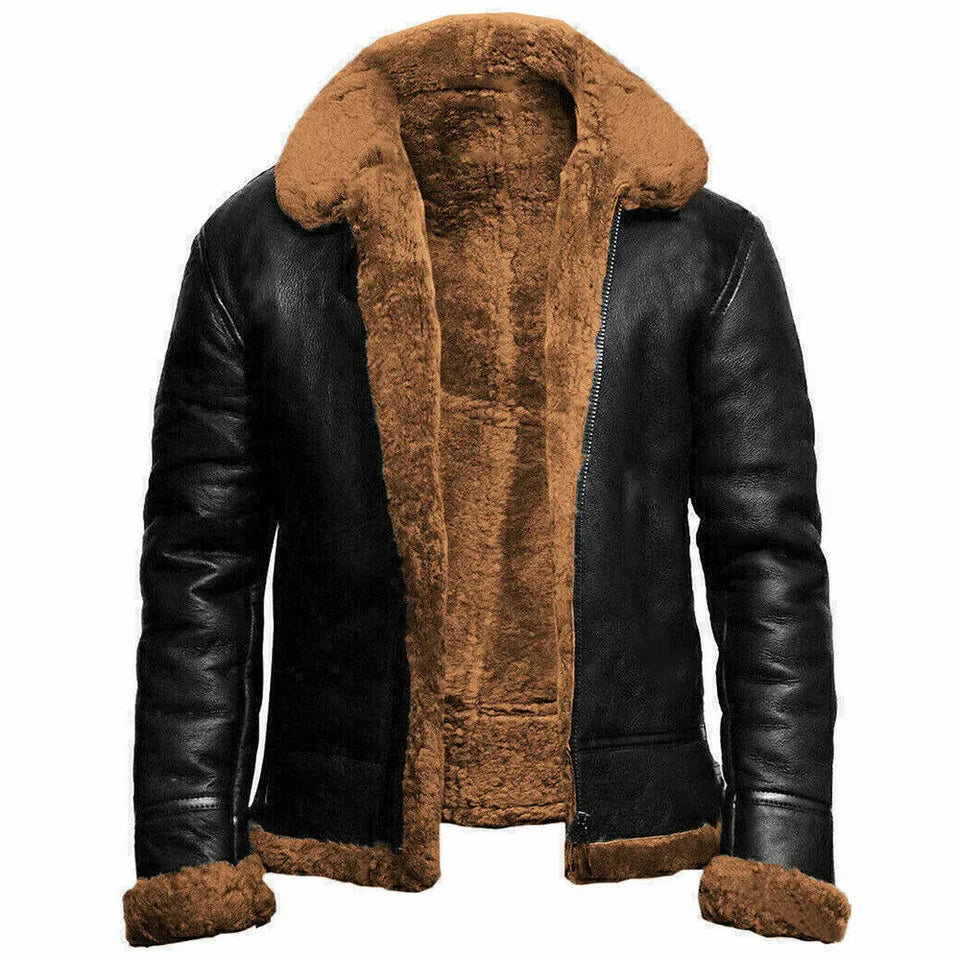 Blizzard B3 – Men’s RAF Sheepskin Bomber Jacket Luxequir Vogue
