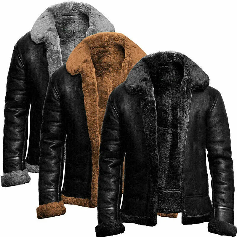 Blizzard B3 – Men’s RAF Sheepskin Bomber Jacket Luxequir Vogue
