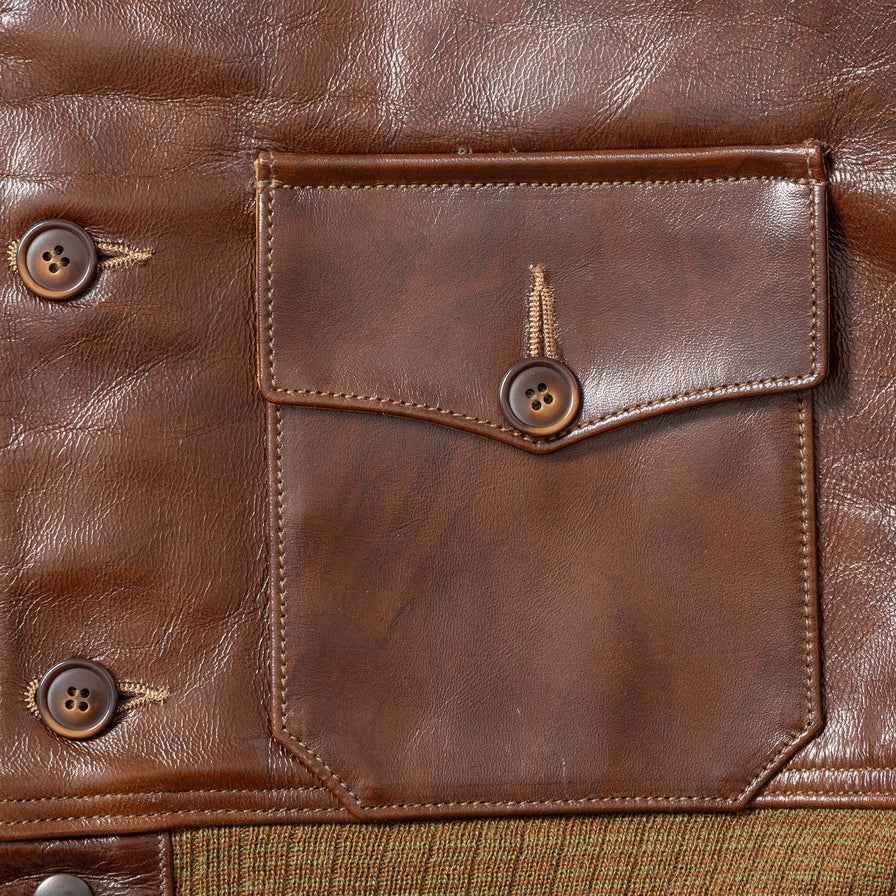 Seal Valor – Men’s Vintage A-1 Leather Bomber Jacket