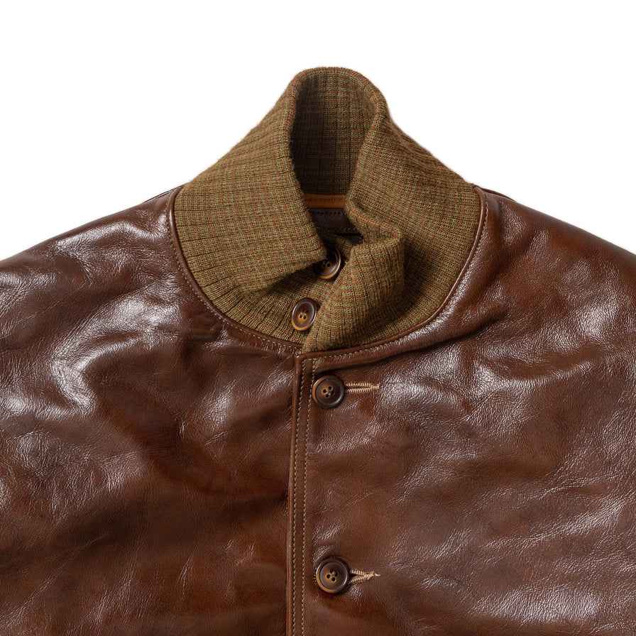 Seal Valor – Men’s Vintage A-1 Leather Bomber Jacket