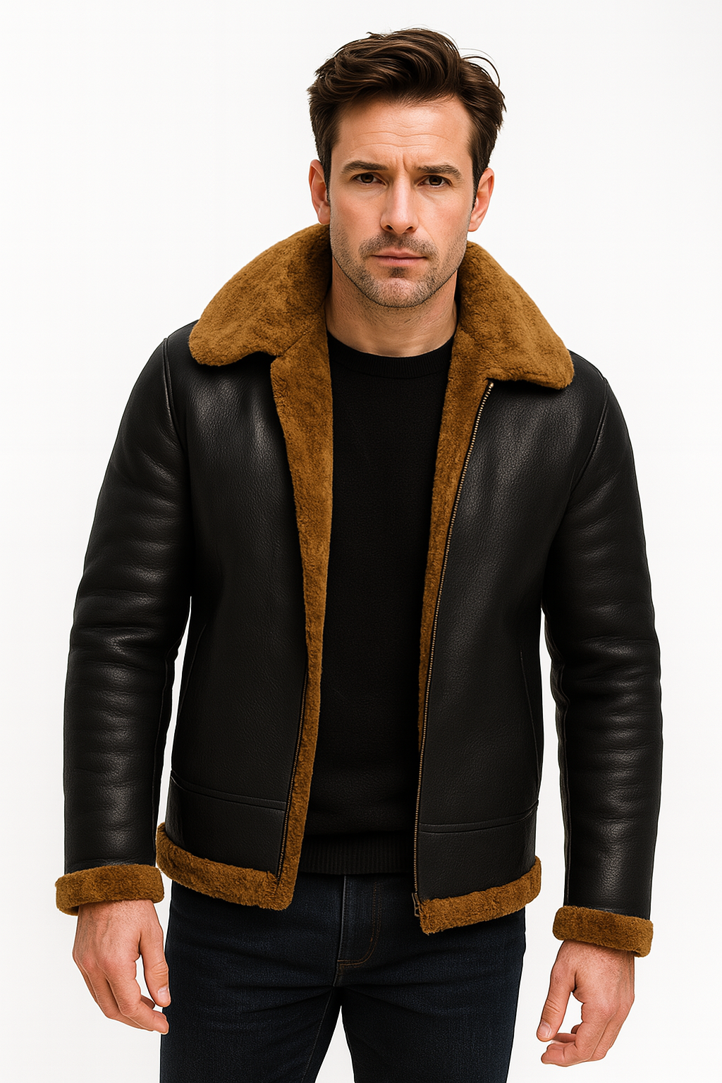 Blizzard B3 – Men’s RAF Sheepskin Bomber Jacket Luxequir Vogue