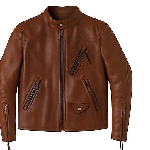 Iron Ember – Men’s Vintage Crunch Cowhide Leather Biker Jacket