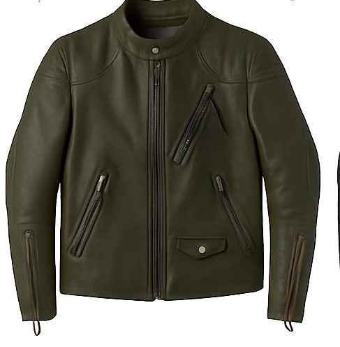Iron Ember – Men’s Vintage Crunch Cowhide Leather Biker Jacket