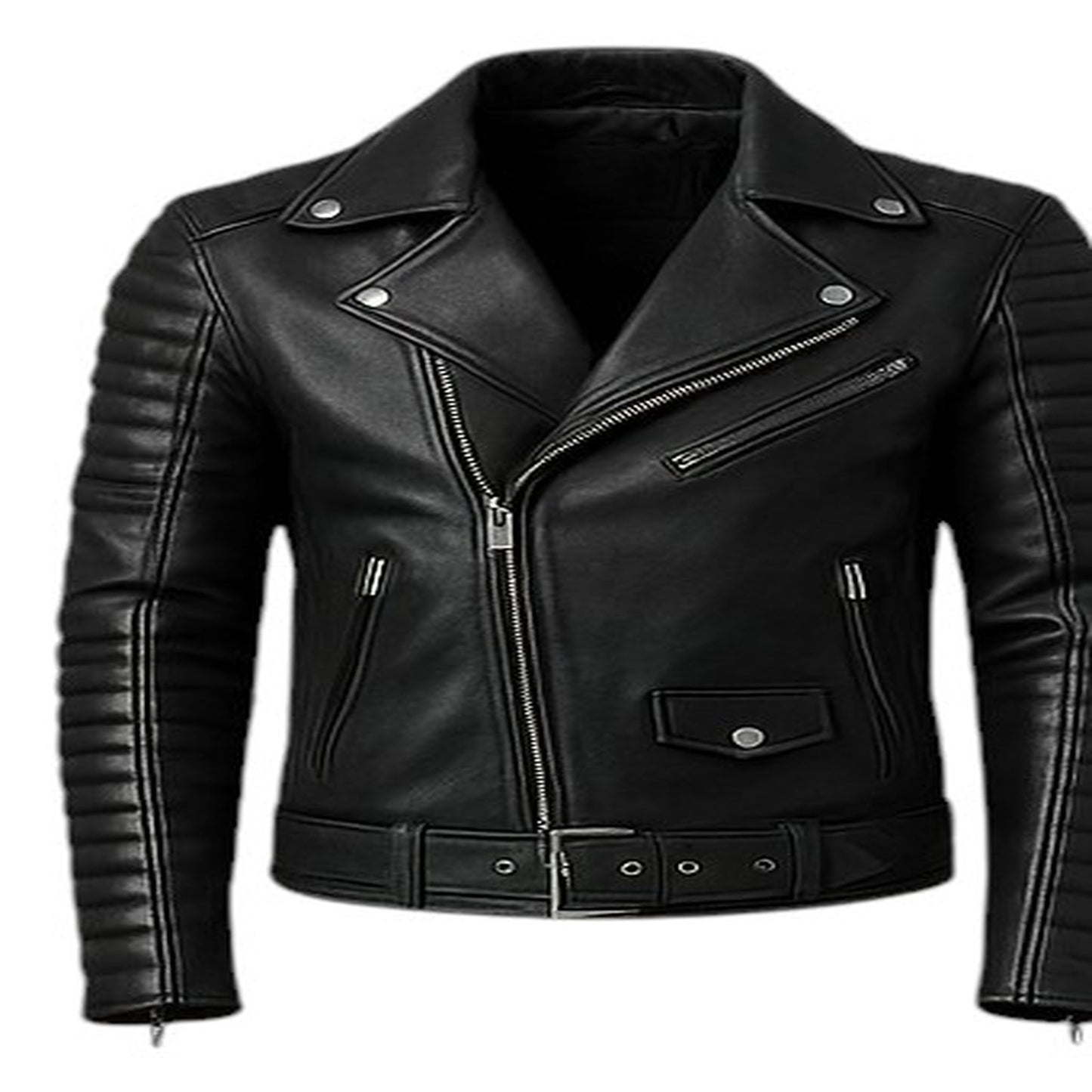 Iron Reign – Men’s Quilted Armored Biker Leather Jacket Luxequir Vogue