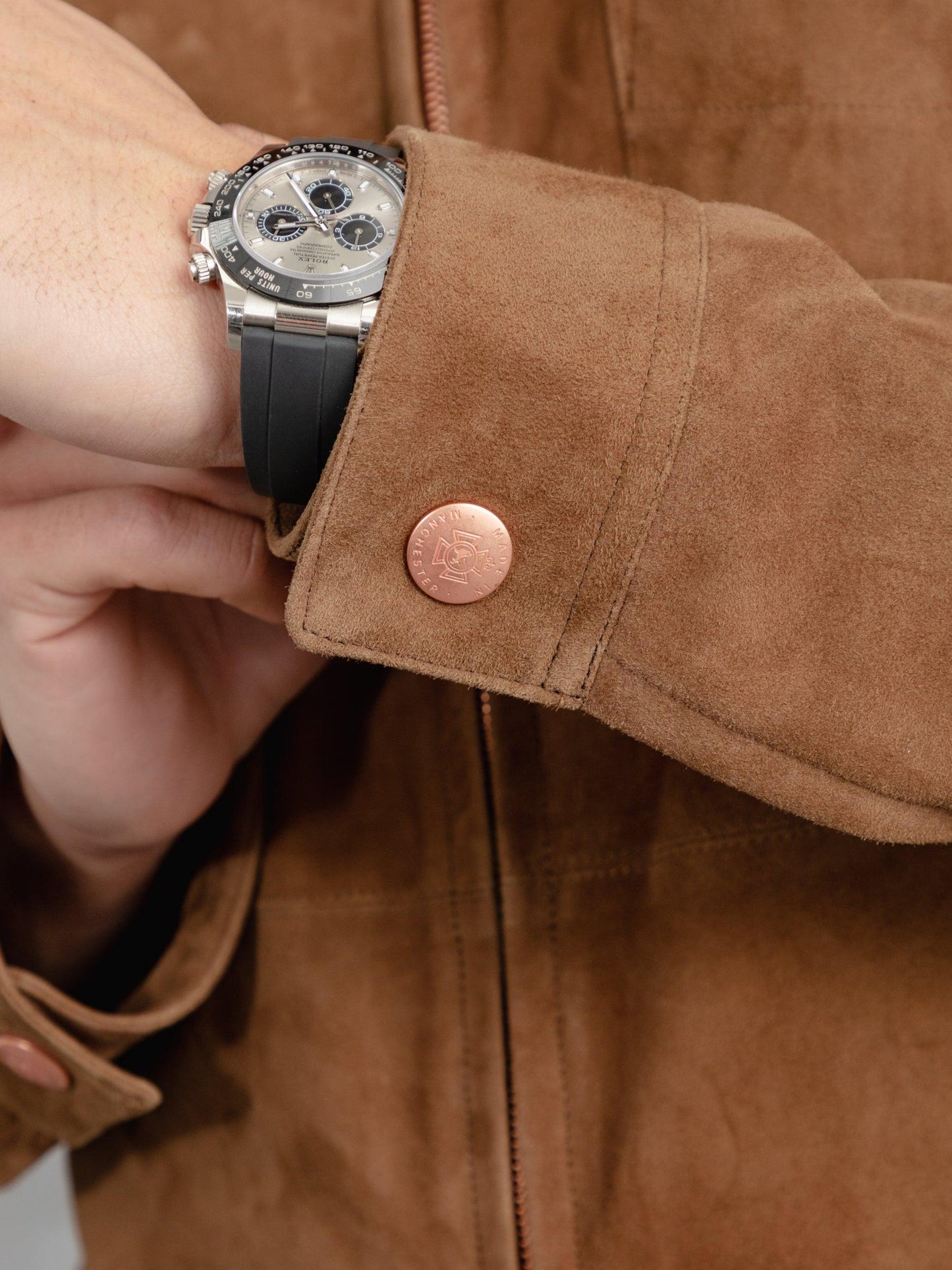 The Suede Panelled Overshirt – Luxe Tan Luxequir Vogue