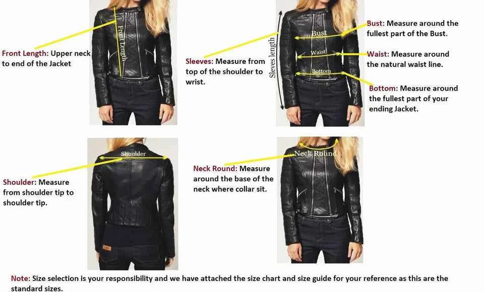 Midnight Shard – Women’s Cropped Leather Shrug Jacket