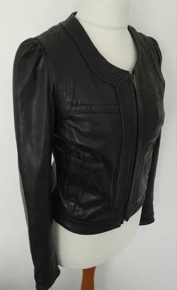NEXT Nova Curve – Women’s Soft Real Leather Sculpted Jacket Luxequir Vogue
