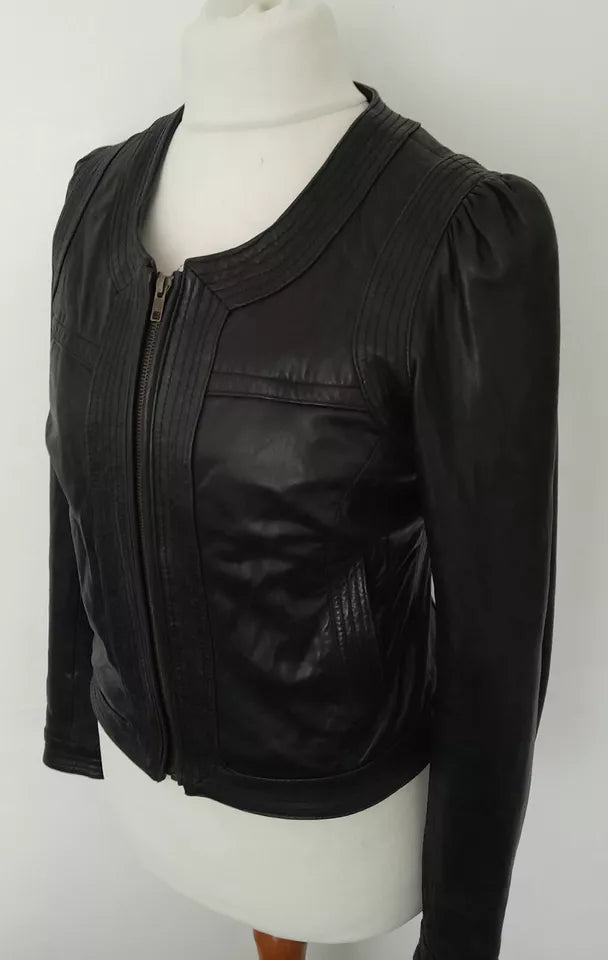NEXT Nova Curve – Women’s Soft Real Leather Sculpted Jacket Luxequir Vogue