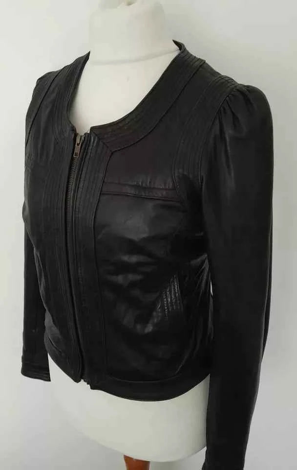 NEXT Nova Curve – Women’s Soft Real Leather Sculpted Jacket