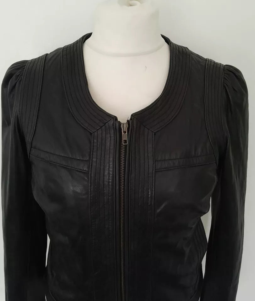 NEXT Nova Curve – Women’s Soft Real Leather Sculpted Jacket Luxequir Vogue