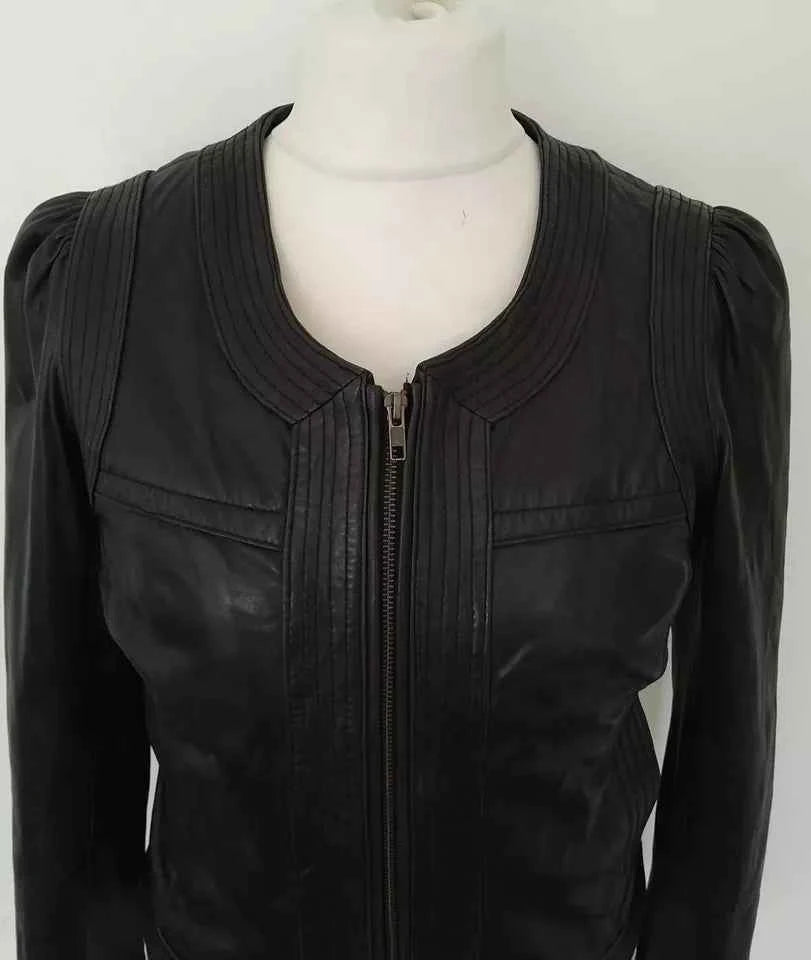 NEXT Nova Curve – Women’s Soft Real Leather Sculpted Jacket