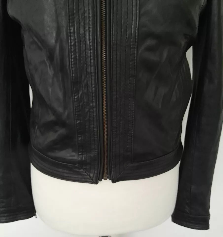 NEXT Nova Curve – Women’s Soft Real Leather Sculpted Jacket Luxequir Vogue