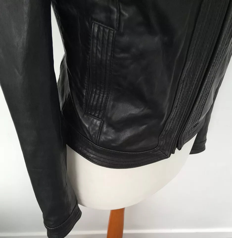 NEXT Nova Curve – Women’s Soft Real Leather Sculpted Jacket Luxequir Vogue