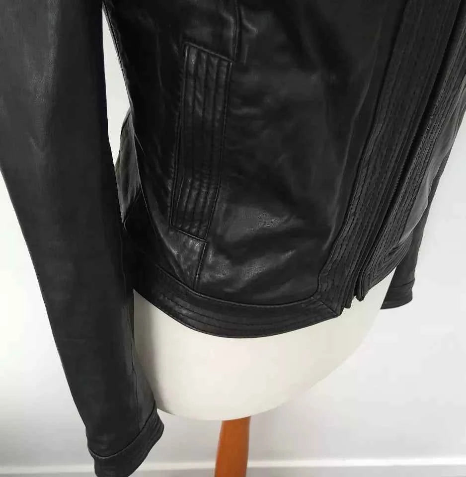 NEXT Nova Curve – Women’s Soft Real Leather Sculpted Jacket