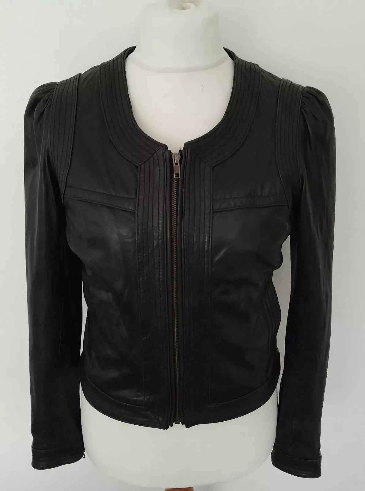 NEXT Nova Curve – Women’s Soft Real Leather Sculpted Jacket