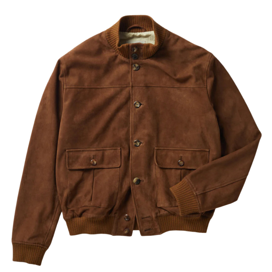 Compiano Heritage – Men’s Suede Leather Bomber Jacket Luxequir Vogue