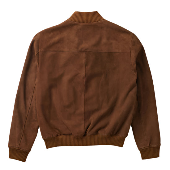 Compiano Heritage – Men’s Suede Leather Bomber Jacket Luxequir Vogue