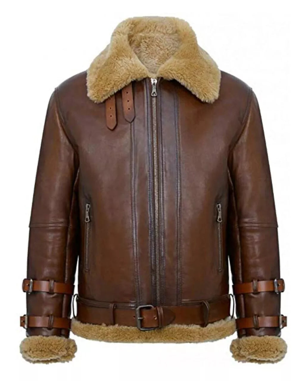Airborne Legacy – Men’s Airforce RAF B3 Aviator Shearling Leather Jacket Luxequir Vogue