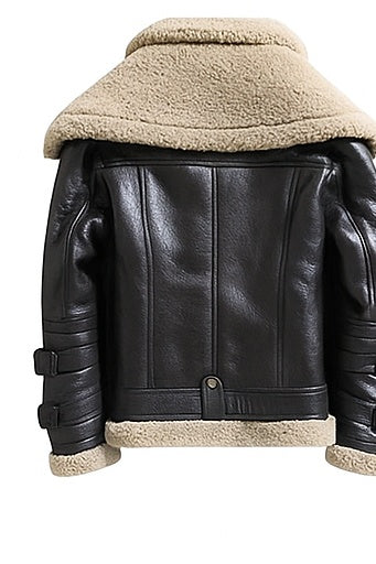 Altitude Ace – Men’s Shearling-Lined Leather Aviator Jacket Luxequir Vogue