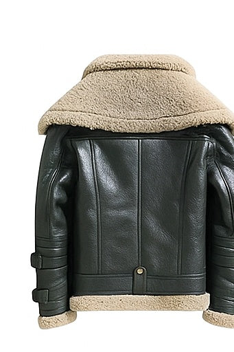 Altitude Ace – Men’s Shearling-Lined Leather Aviator Jacket Luxequir Vogue