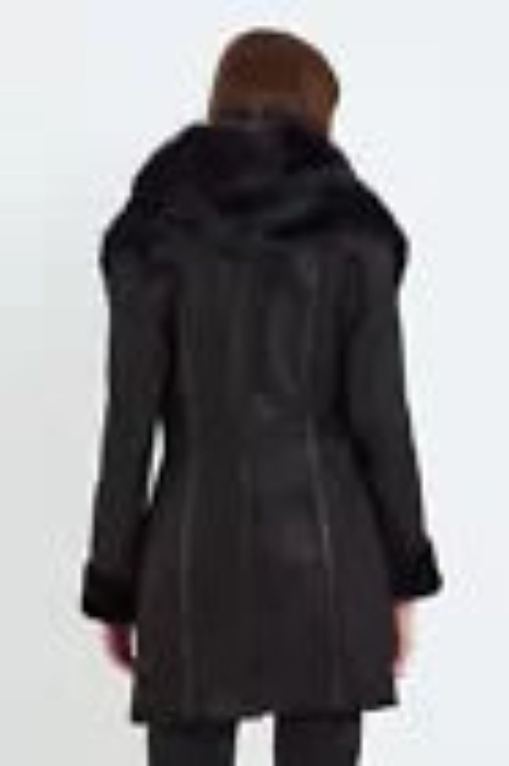 Arctic Noir Women's Black Shearling Coat with Toscana Fur Hood for Ultimate Style and Comfort Luxequir Vogue