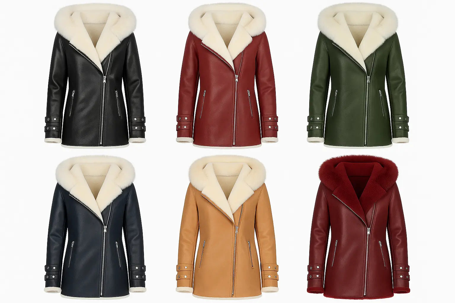 Arctic Rebel – Women’s Luxe Shearling Coat with Fox Fur Hood Luxequir Vogue