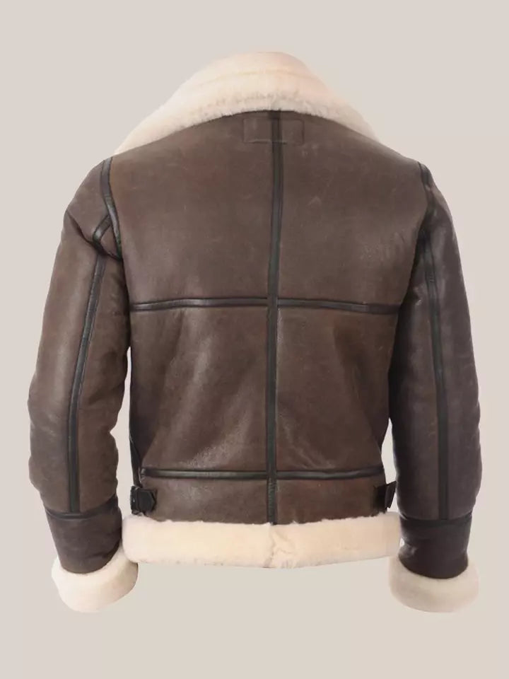 B3100 Shearling – Men’s Aviator Fur-Lined Leather Jacket Luxequir Vogue