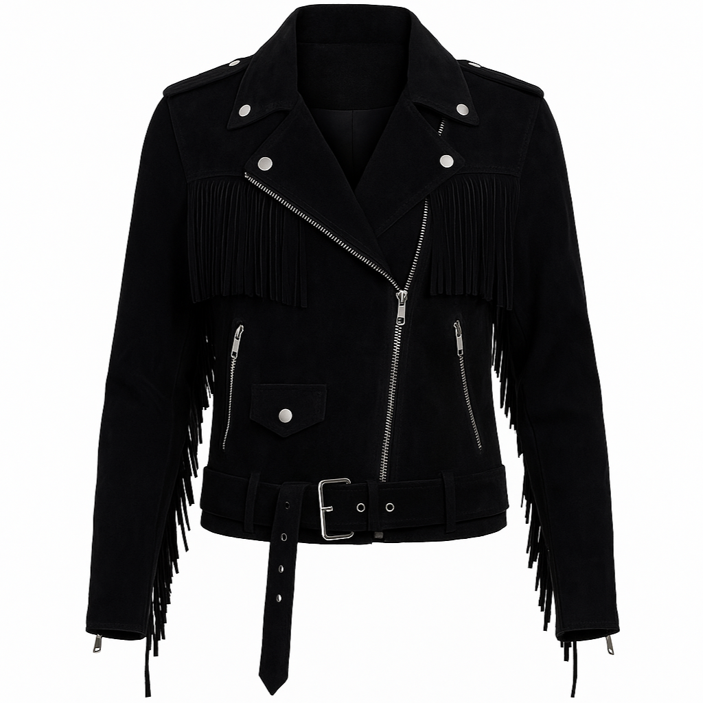 Canyon Rebel – Men’s Vintage Brown Suede Fringe Jacket Luxequir Vogue