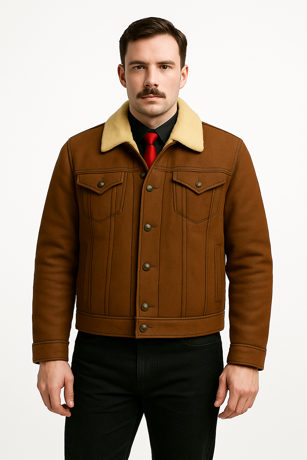 Kodiak Crest – Men’s Shearling-Lined Vintage Bomber Jacket Luxequir Vogue