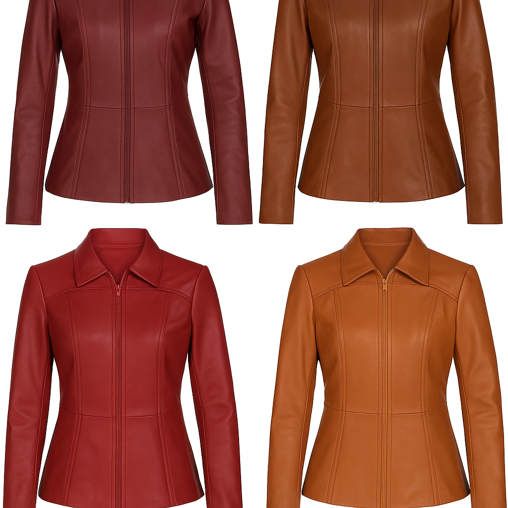 Linea Luxe – Women’s Longline Leather Jacket Luxequir Vogue