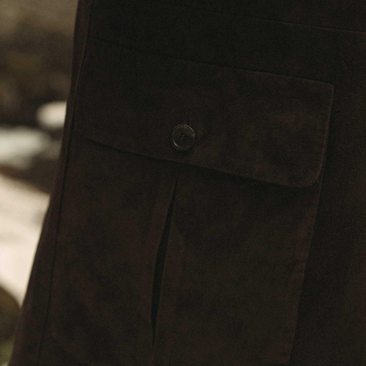 Deerskin Nomad – Men’s Dark Brown Sport Blouson Jacket with Detachable Hood Luxequir Vogue