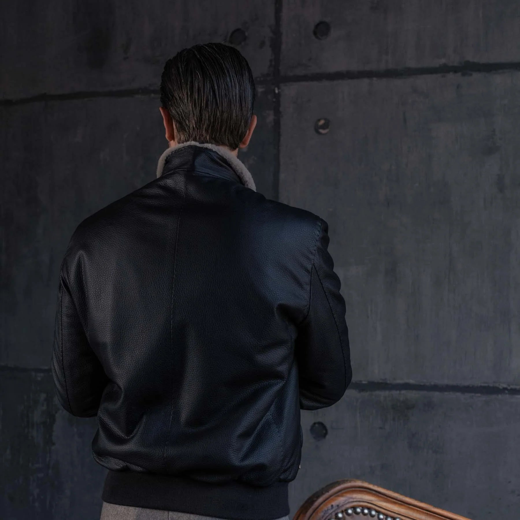 Rifugio Iconic Deerskin Beaver Jacket – Ivory Black Luxequir Vogue