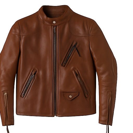 Iron Ember – Men’s Vintage Crunch Cowhide Leather Biker Jacket Luxequir Vogue