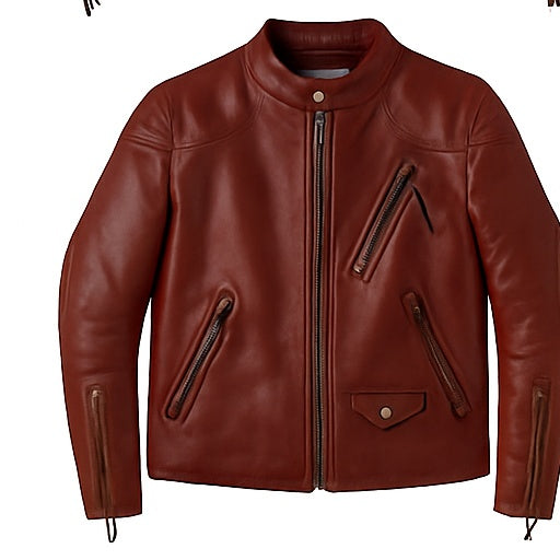Iron Ember – Men’s Vintage Crunch Cowhide Leather Biker Jacket Luxequir Vogue