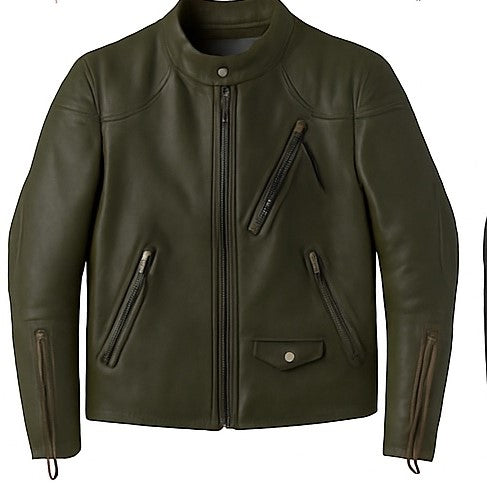 Iron Ember – Men’s Vintage Crunch Cowhide Leather Biker Jacket Luxequir Vogue