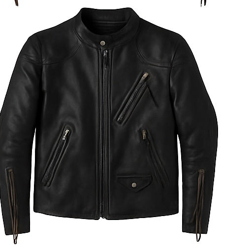 Iron Ember – Men’s Vintage Crunch Cowhide Leather Biker Jacket Luxequir Vogue