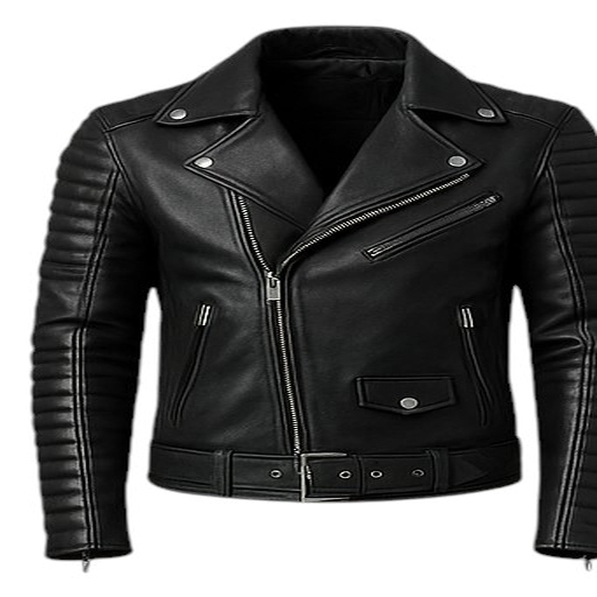 Iron Reign – Men’s Quilted Armored Biker Leather Jacket Luxequir Vogue