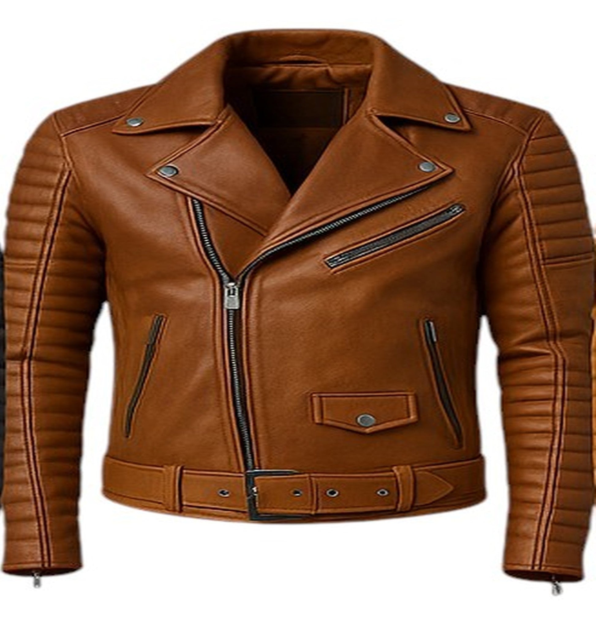 Iron Reign – Men’s Quilted Armored Biker Leather Jacket Luxequir Vogue