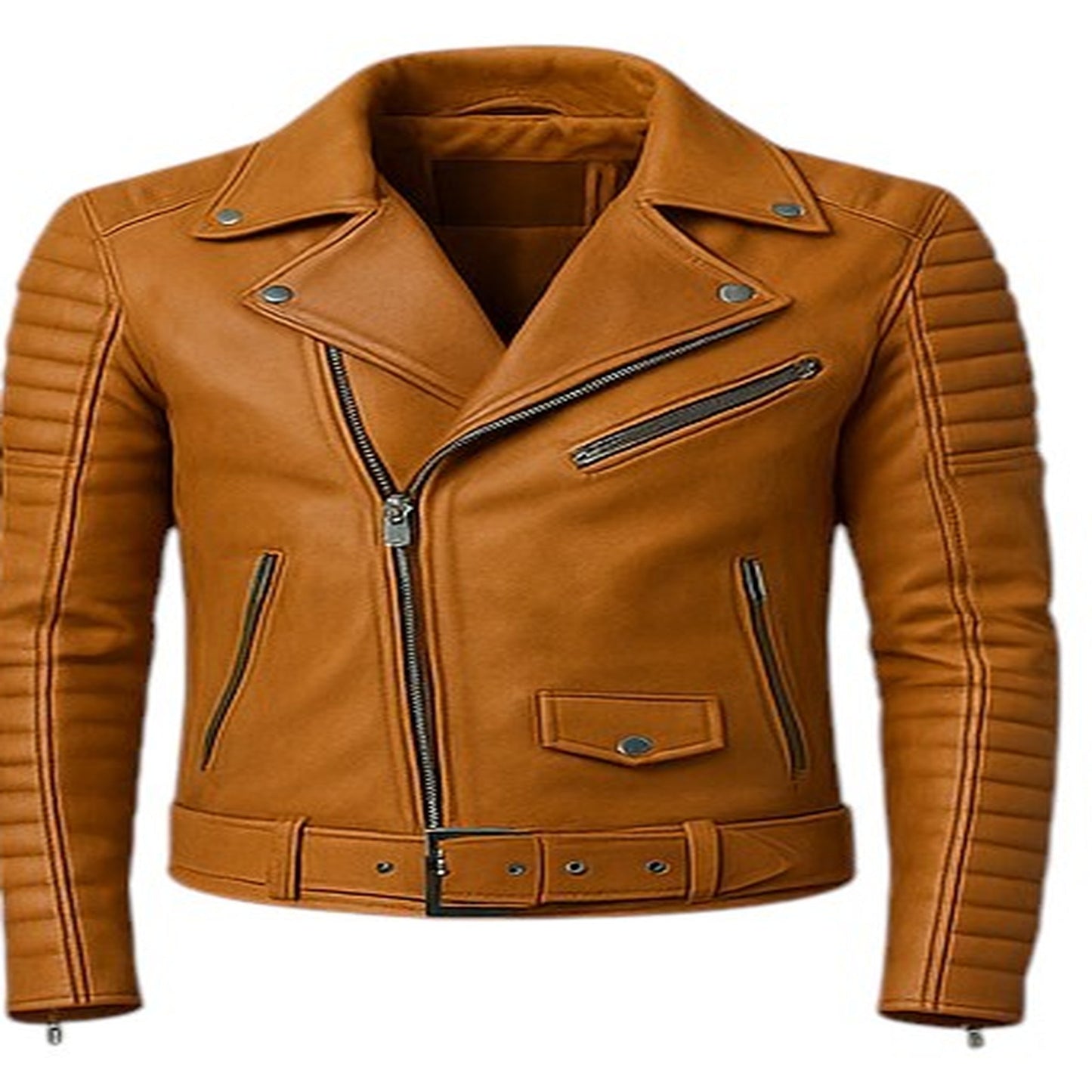 Iron Reign – Men’s Quilted Armored Biker Leather Jacket Luxequir Vogue