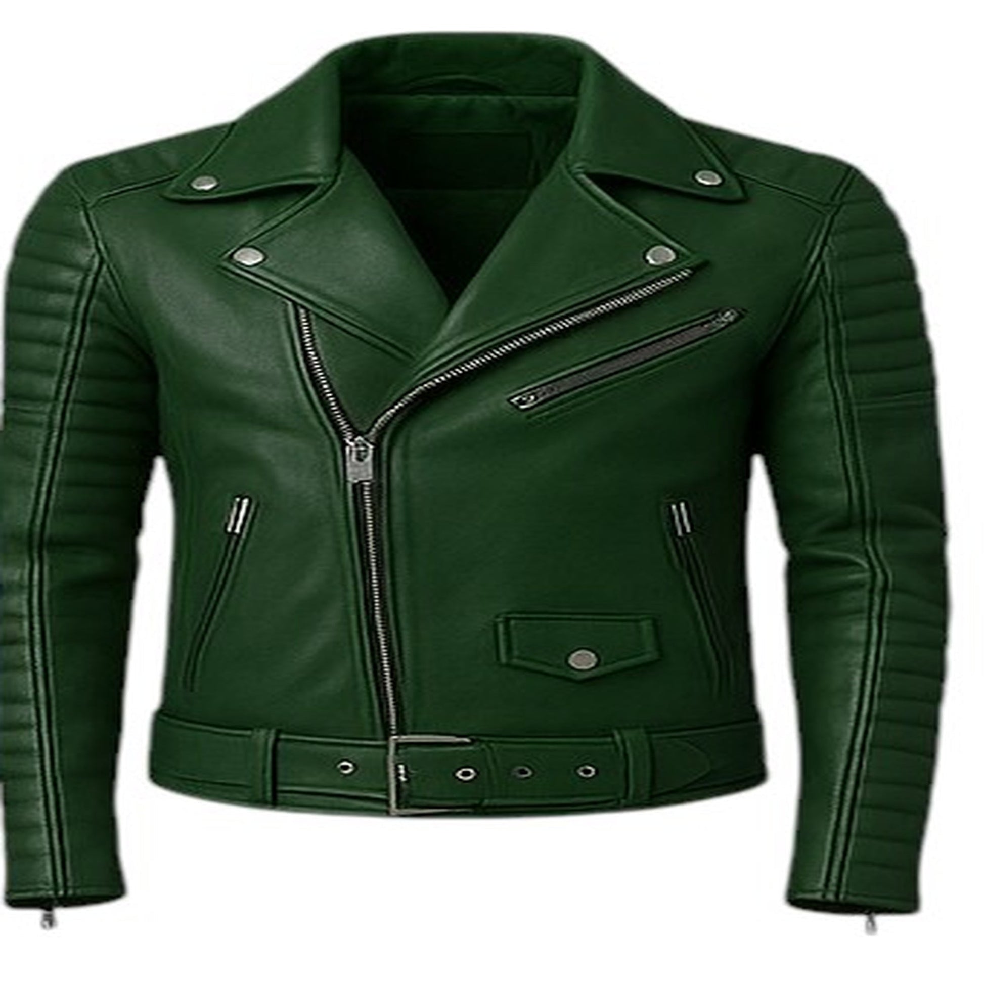Iron Reign – Men’s Quilted Armored Biker Leather Jacket Luxequir Vogue