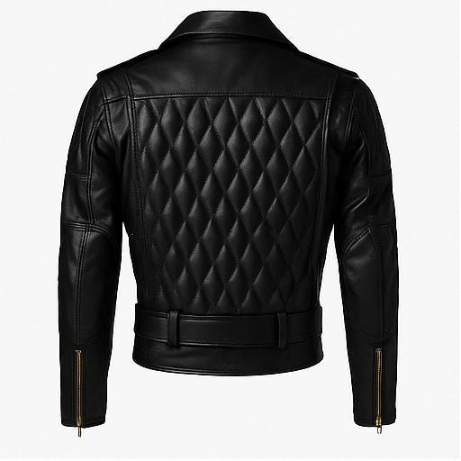 KnightMark – Men’s Armored Quilted Leather Biker Suit Luxequir Vogue