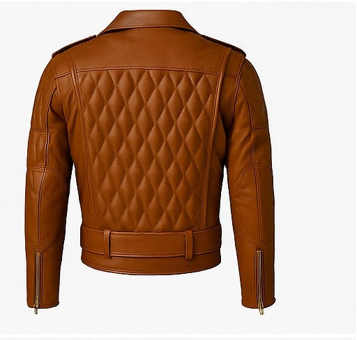 KnightMark – Men’s Armored Quilted Leather Biker Suit Luxequir Vogue