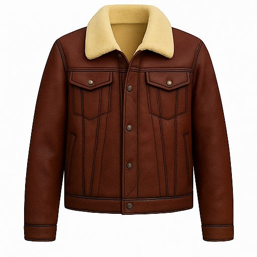 Kodiak Crest – Men’s Shearling-Lined Vintage Bomber Jacket Luxequir Vogue