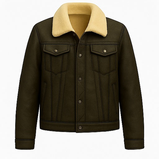 Kodiak Crest – Men’s Shearling-Lined Vintage Bomber Jacket Luxequir Vogue