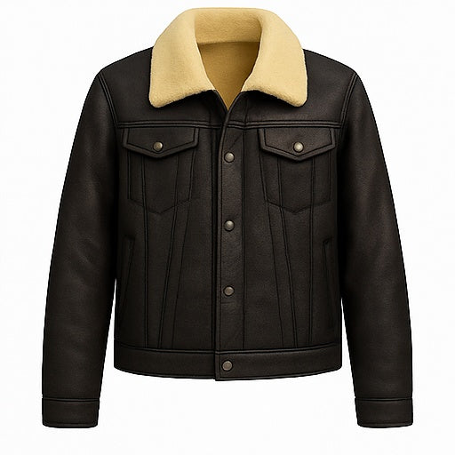 Kodiak Crest – Men’s Shearling-Lined Vintage Bomber Jacket Luxequir Vogue